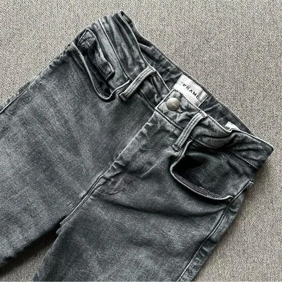 FRAME DENIM Distressed Le One Skinny Jeans Size 25 - Picture 5 of 6